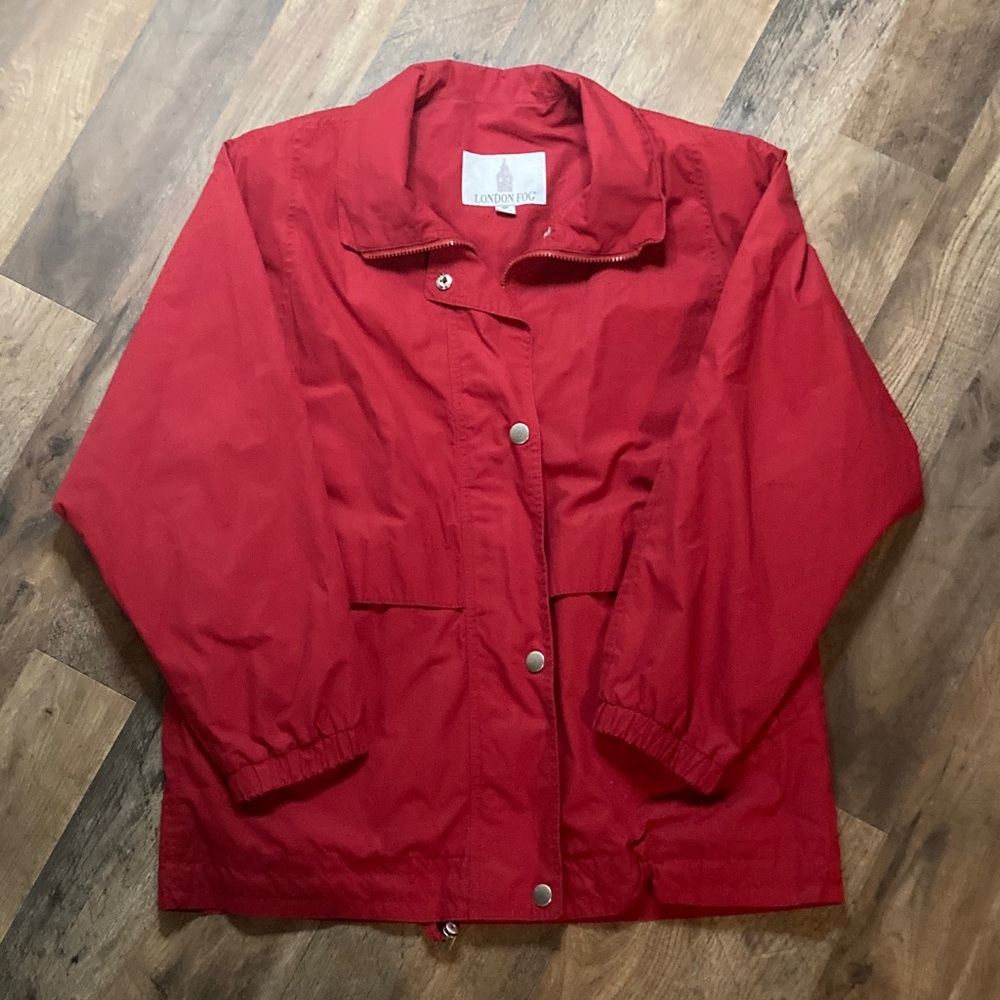 London Fog Women's Vibrant Red Utility Jacket